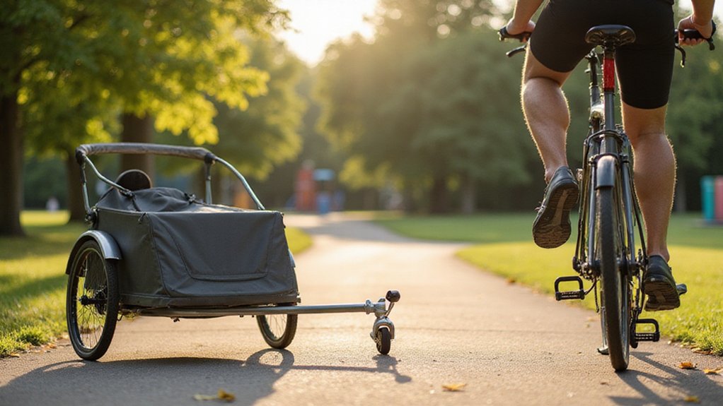 attaching burley bike trailer