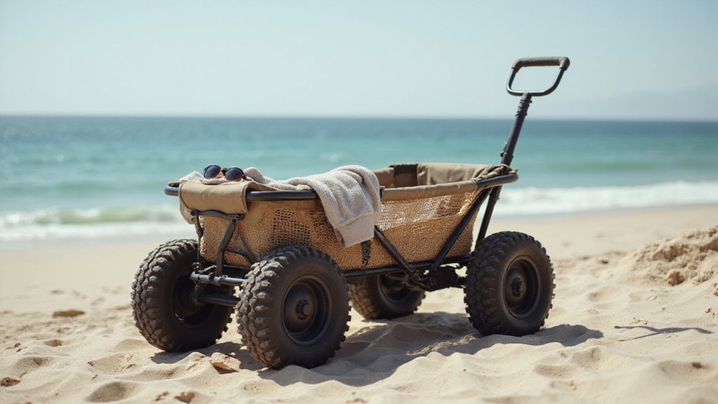 beach carts with balloon tires