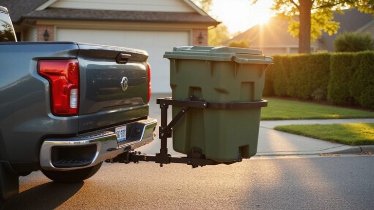 hitch for trash bins