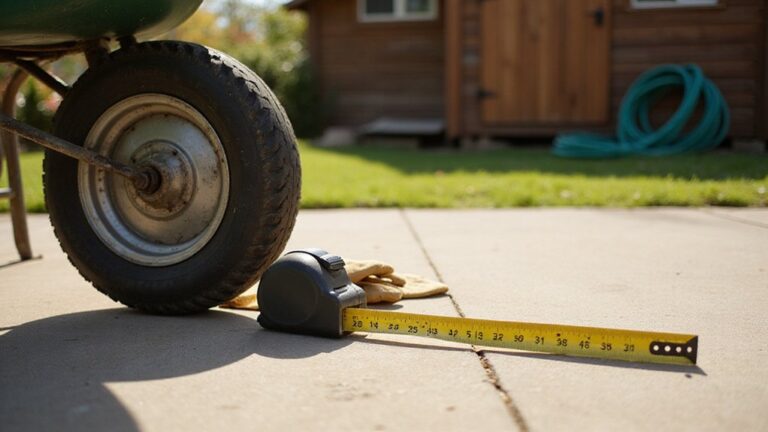 measure wheelbarrow tire size