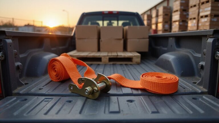 secure load with ratchets